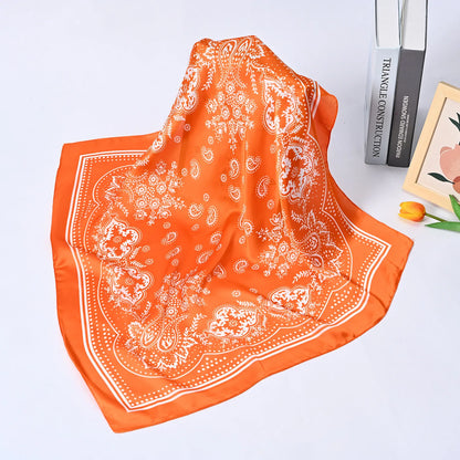 Foulard Carré Satin 70x70cm Bohème Chic