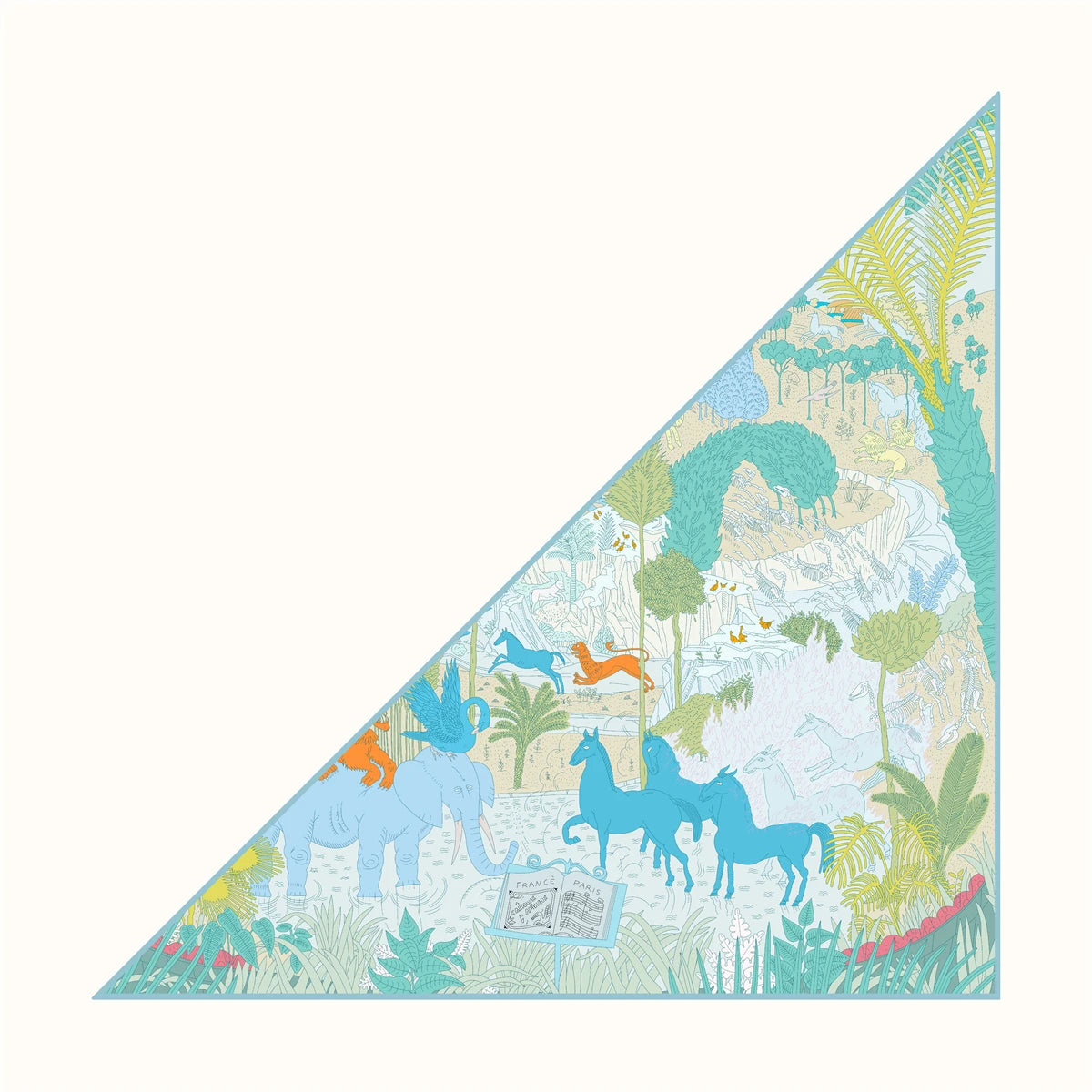 Foulard Femme en Soie Sergé - Motifs Floraux & Colorés