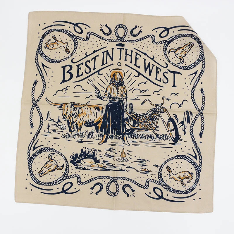 Bandana Coton Style Western Authentique