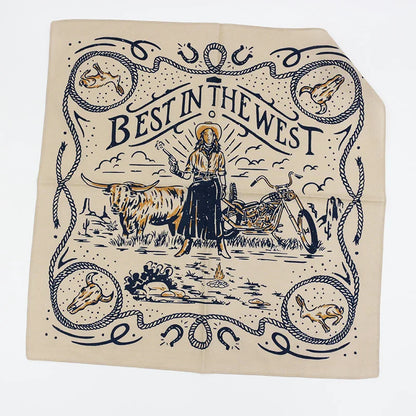 Bandana Coton Style Western Authentique