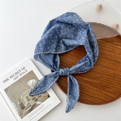 Foulard d'été floral bohème triangulaire