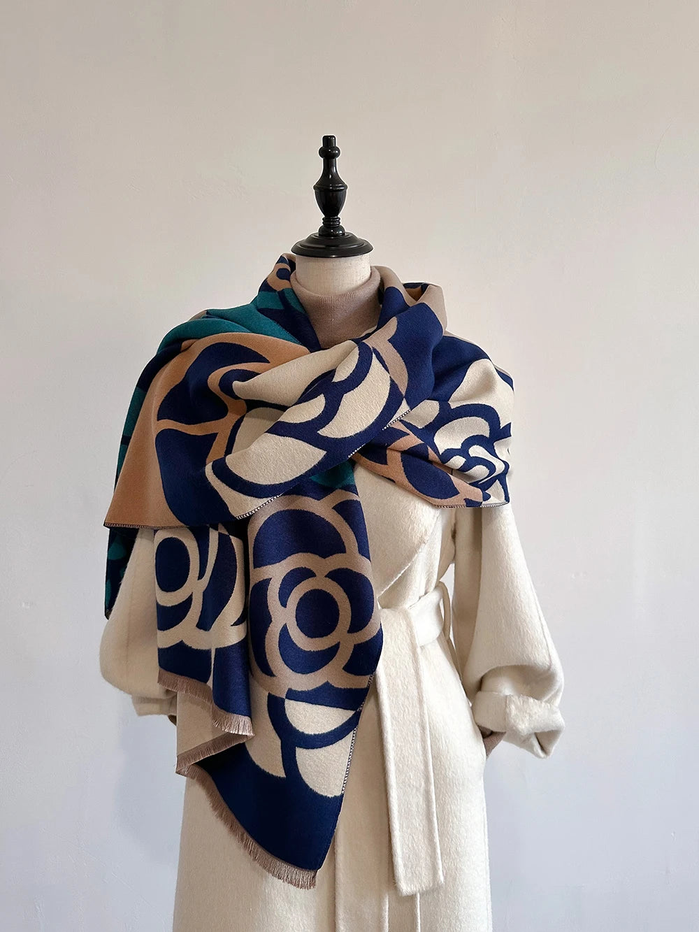 Foulard Luxe Cachemire Femme - Douceur & Chaleur Hivernale