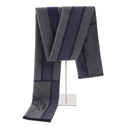 Foulard Homme Cachemire Motif Cheval