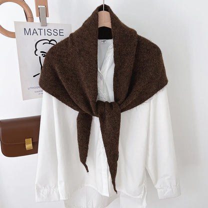 Foulard Laine Triangle Femme - Douceur & Style Hivernal