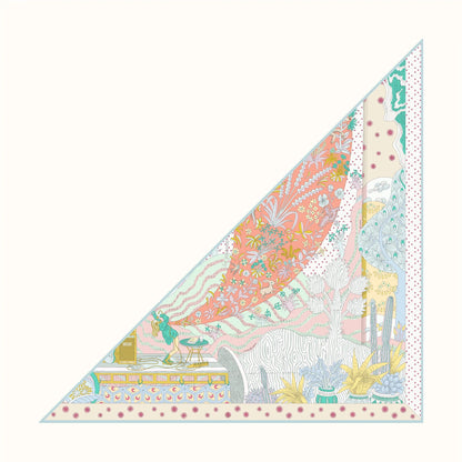 Foulard Femme en Soie Sergé - Motifs Floraux & Colorés