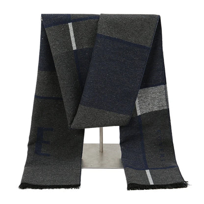Foulard Homme Coton Patchwork Rayé Doux