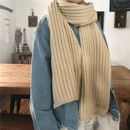Foulard Vintage Laine Tricotée - Chaleur & Style Unisexe