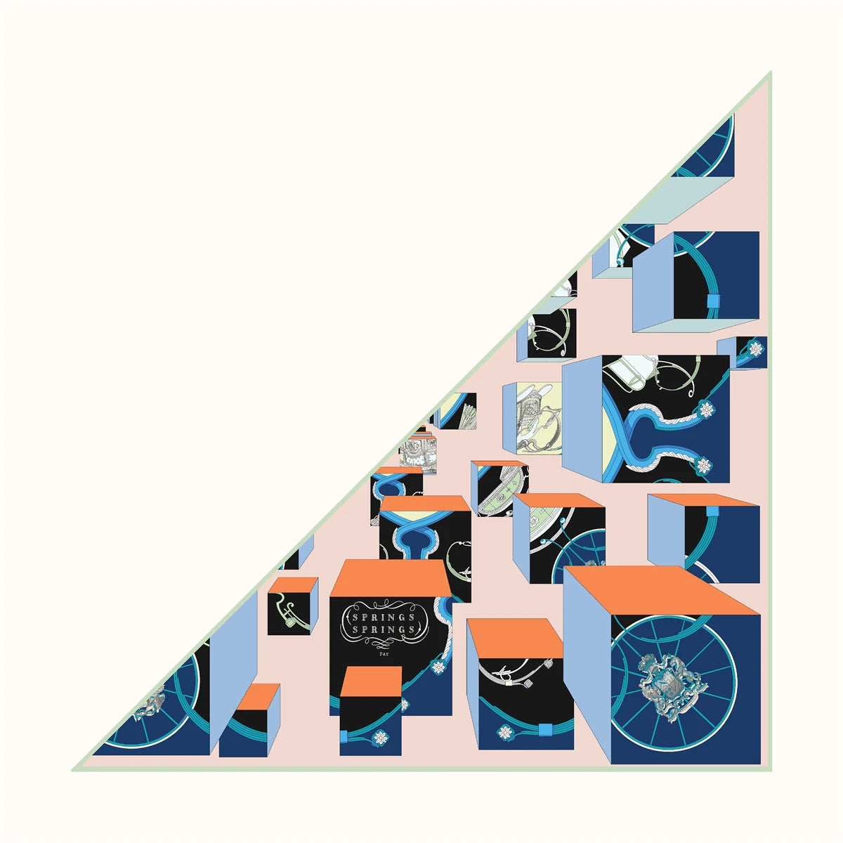 Foulard Femme en Soie Sergé - Motifs Floraux & Colorés