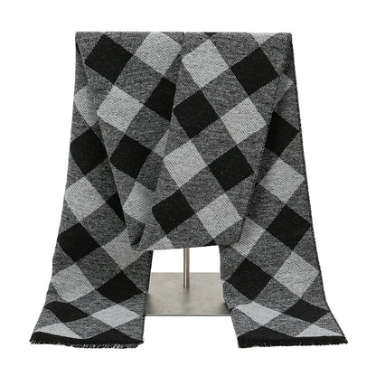 Foulard Homme Coton Patchwork Rayé Doux