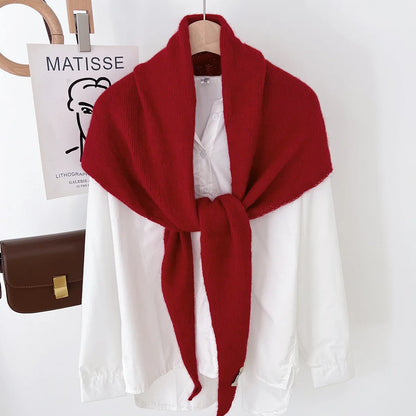 Foulard Laine Triangle Femme - Douceur & Style Hivernal