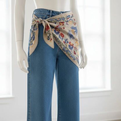 Foulard Soie Femme Triangle