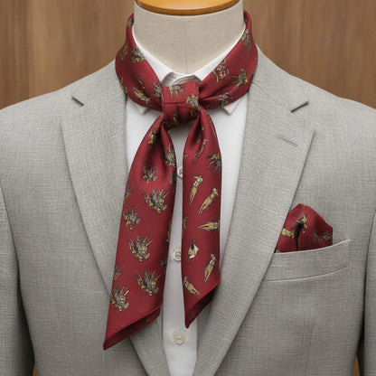 Foulard Soie Vintage Homme