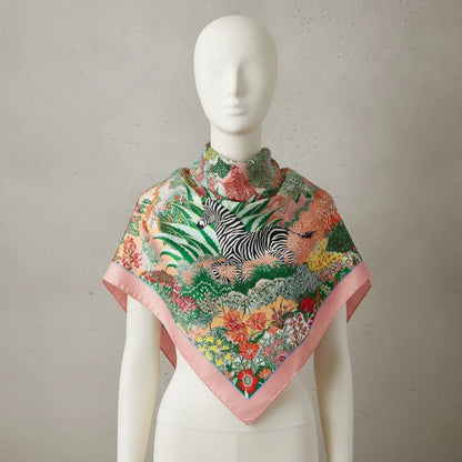 Foulard Carré Soie Femme Luxe 90x90cm