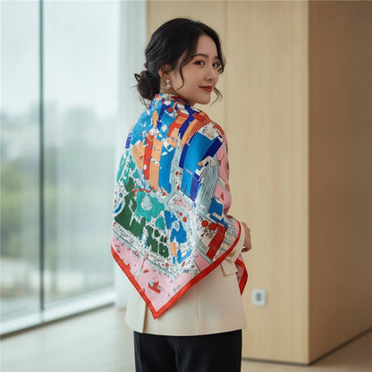 Foulard femme Soie Carré