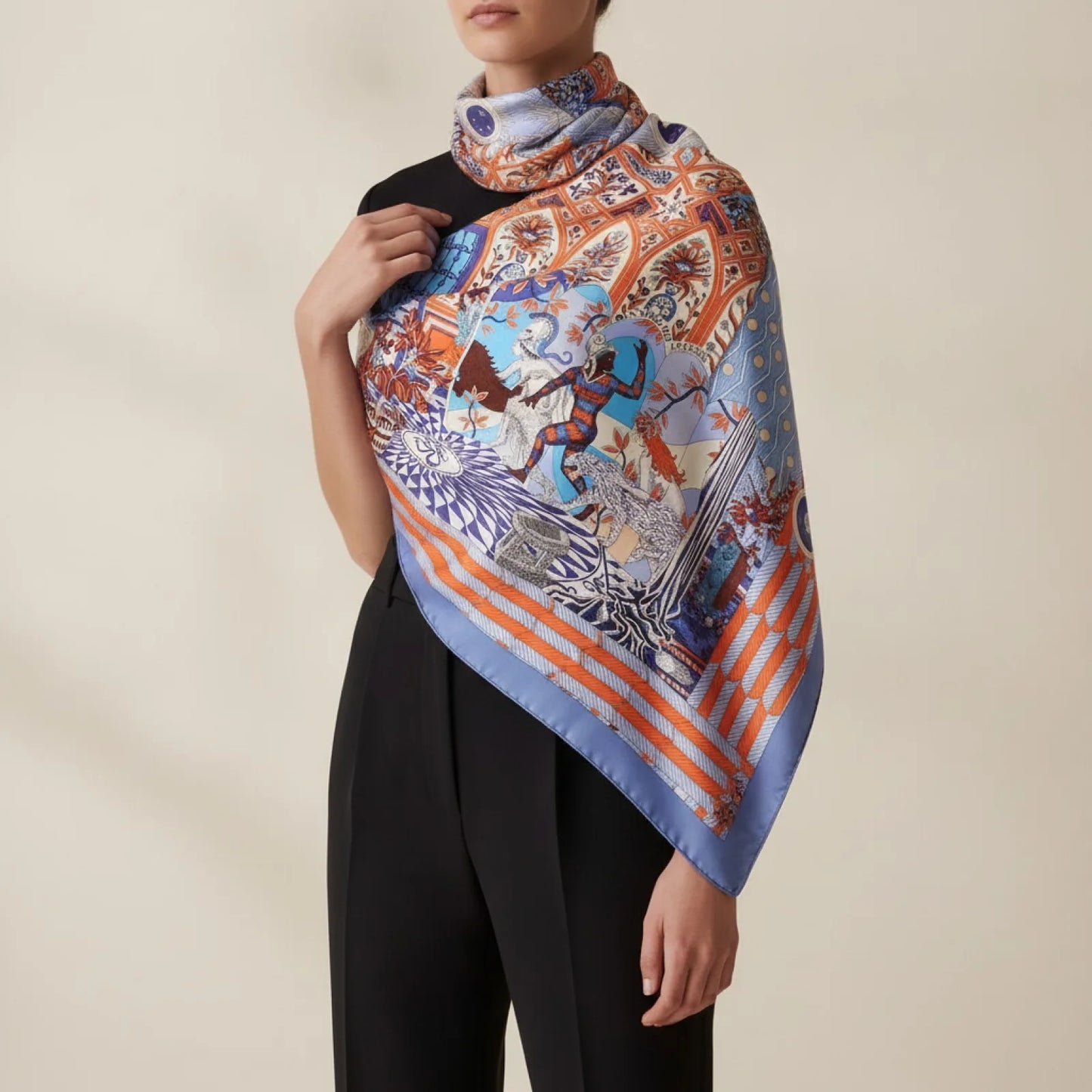 Foulard Carré Soie Femme Luxe