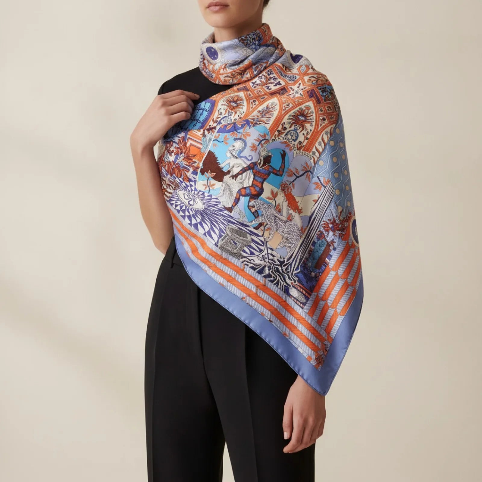 Foulard Carré Soie Femme Luxe