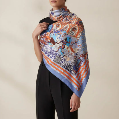 Foulard Carré Soie Femme Luxe