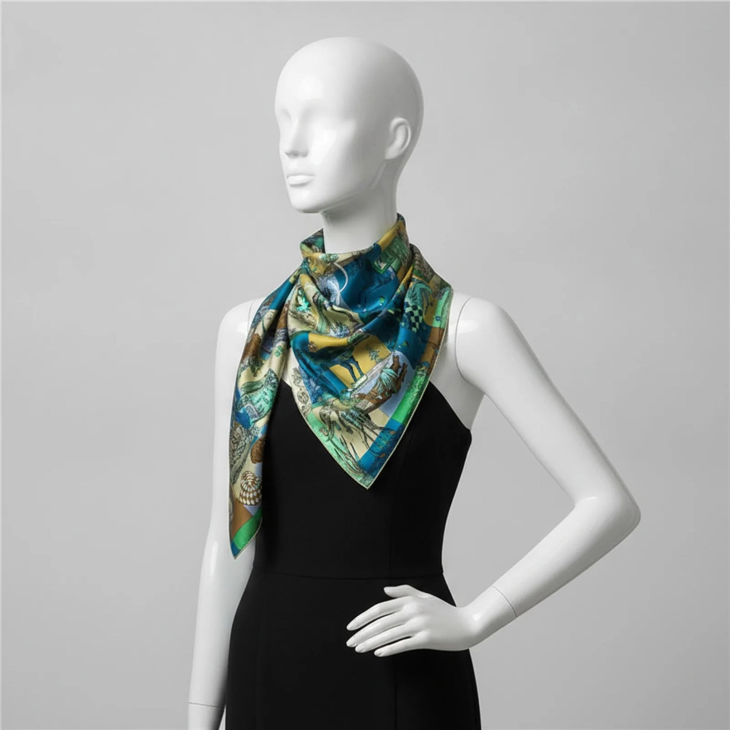 Foulard Carré en Soie Luxe 90x90cm 