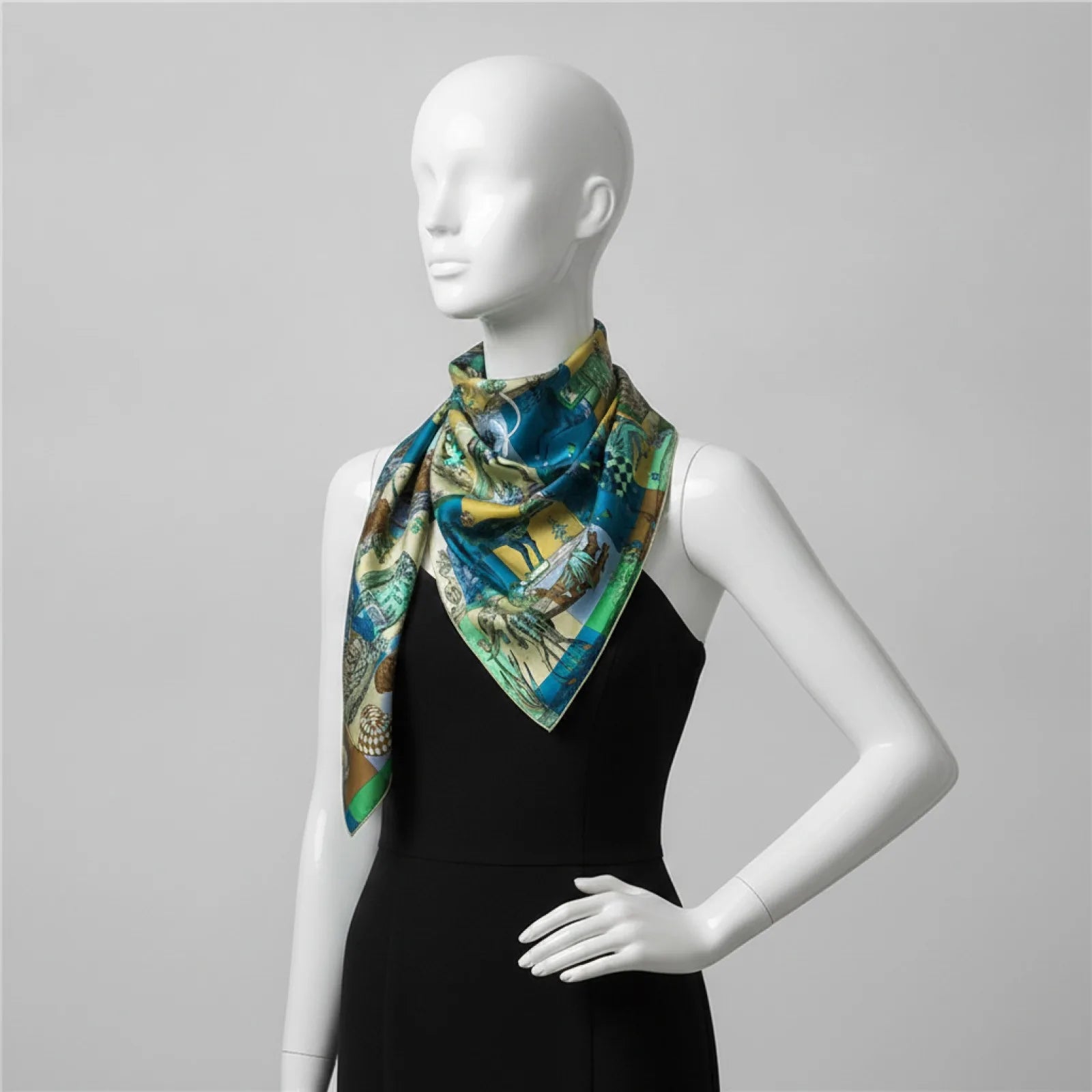 Foulard Carré en Soie Luxe 90x90cm 