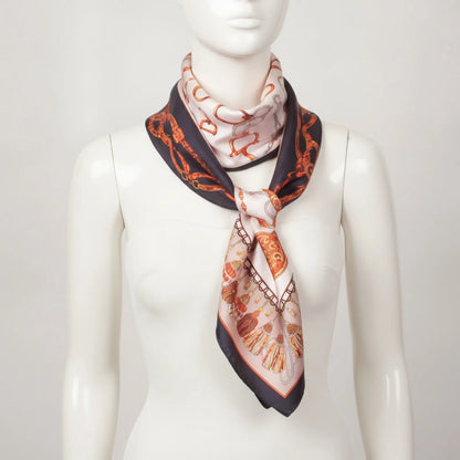 Foulard Carré Soie Luxe "Design"