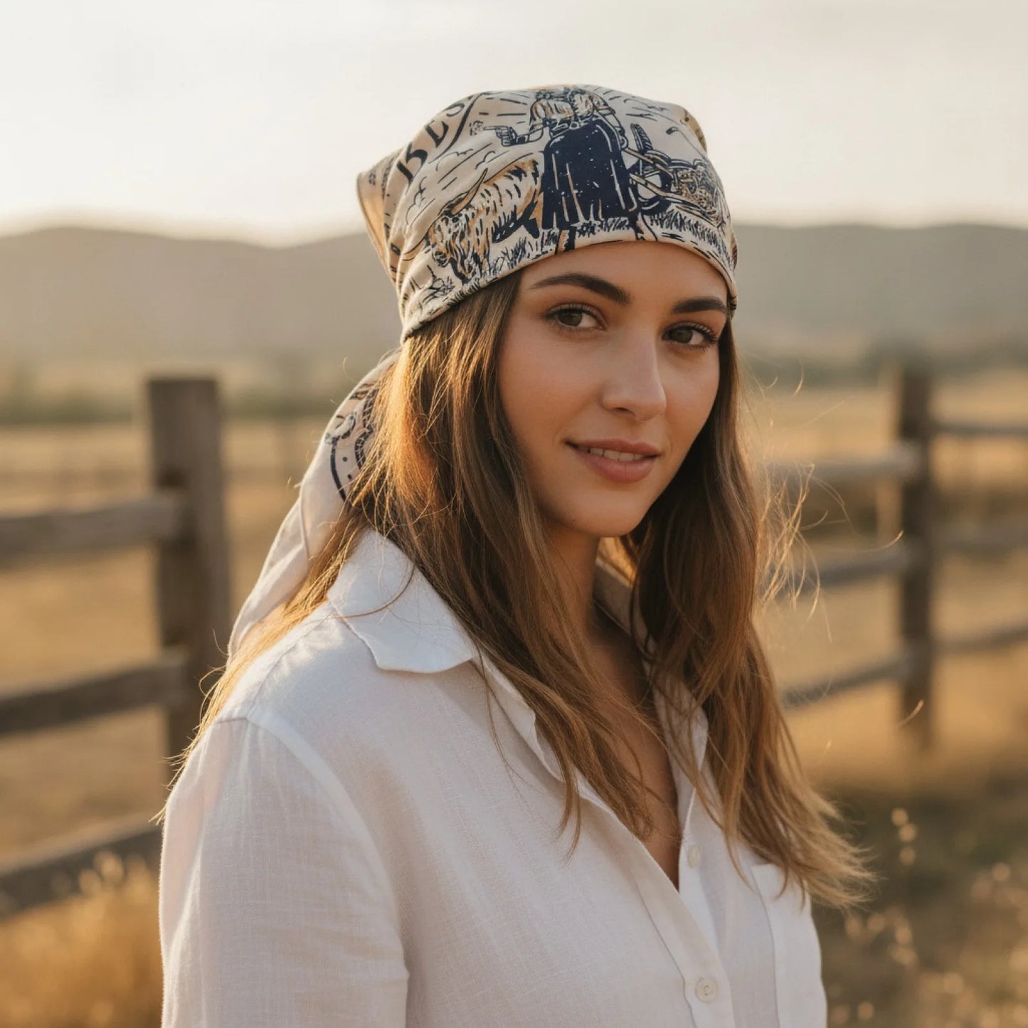 Bandana Coton Style Western Authentique