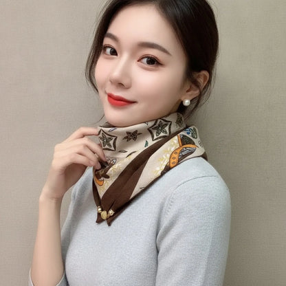 Foulard Triangulaire Soie Magnétique Haut de Gamme