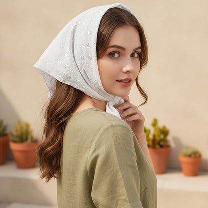 Foulard Triangle Fleuri Vintage Bohème