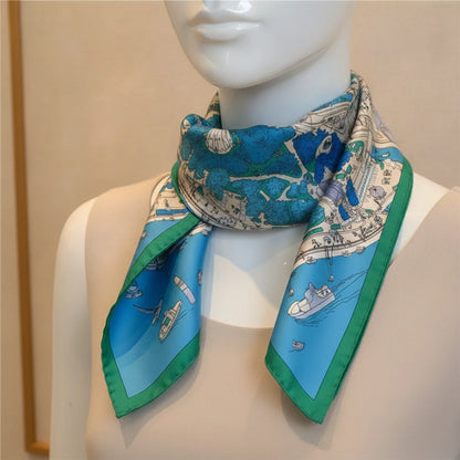 Foulard Carré Soie Luxe 90x90cm