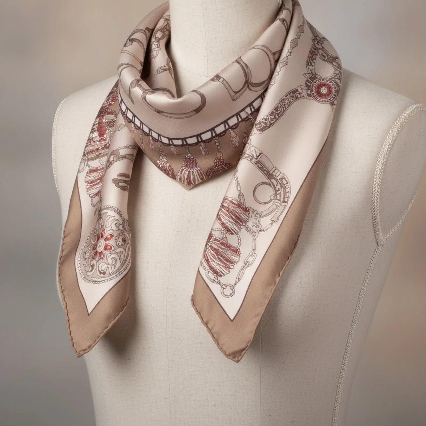 Foulard Carré Soie Luxe 90x90cm