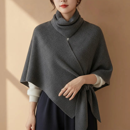 Foulard Triangle Laine Mélangée Femme
