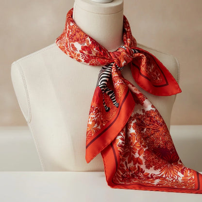 Foulard carré Soie Luxe