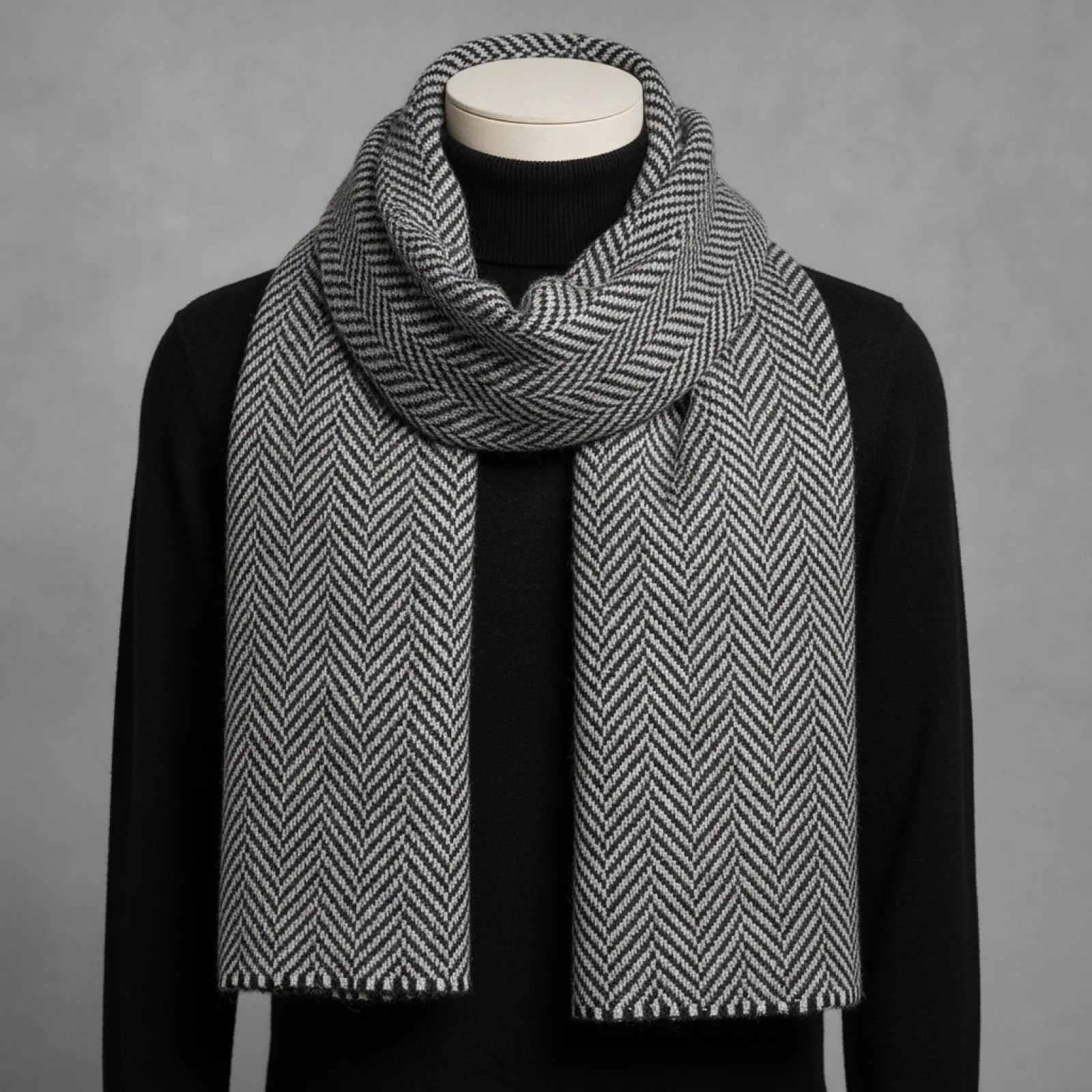 Foulard Homme Cachemire Luxe Hiver