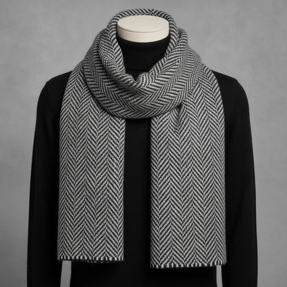 Foulard Homme Cachemire Luxe Hiver
