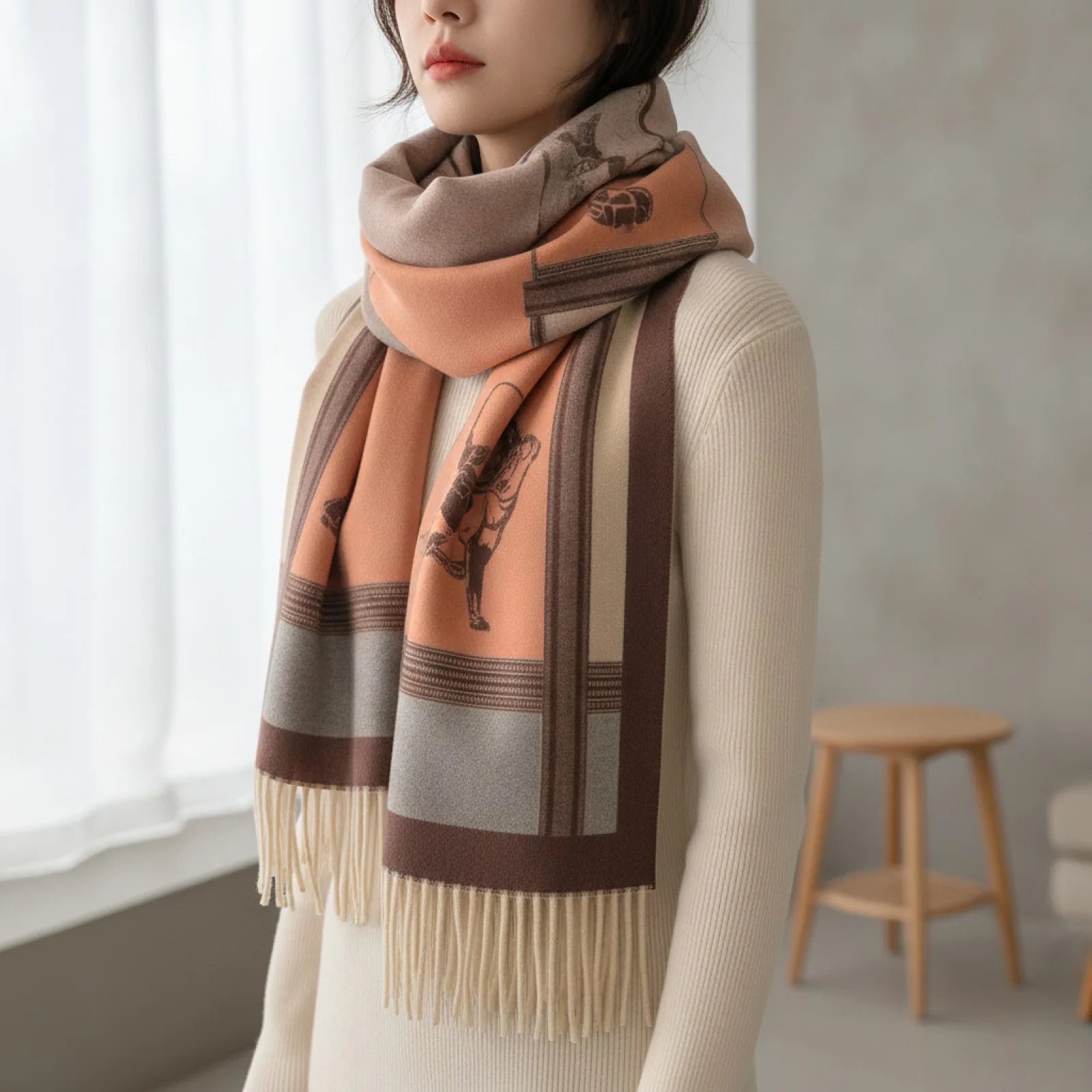 Foulard Cachemire Luxe Femme