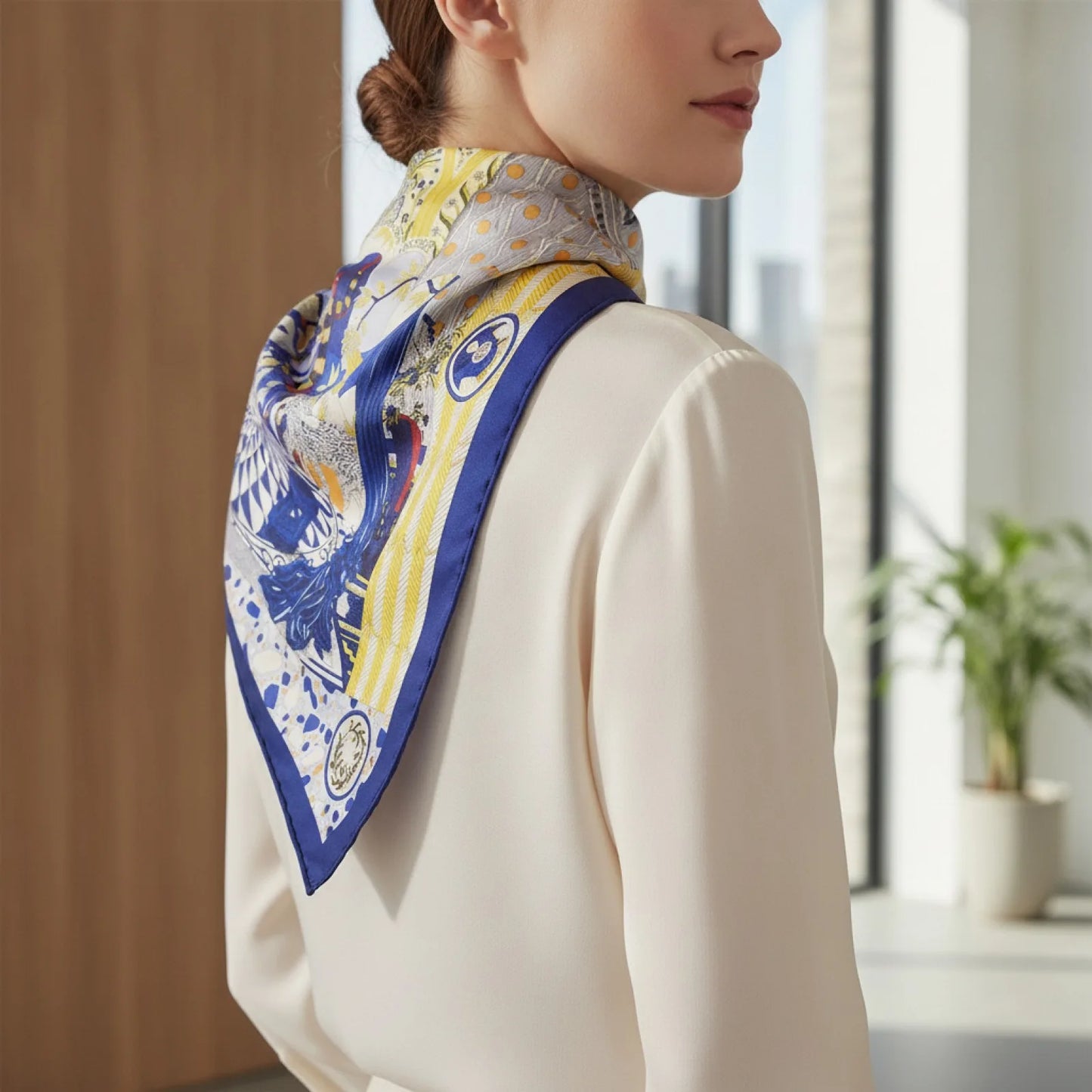 Foulard Carré Soie Femme Luxe