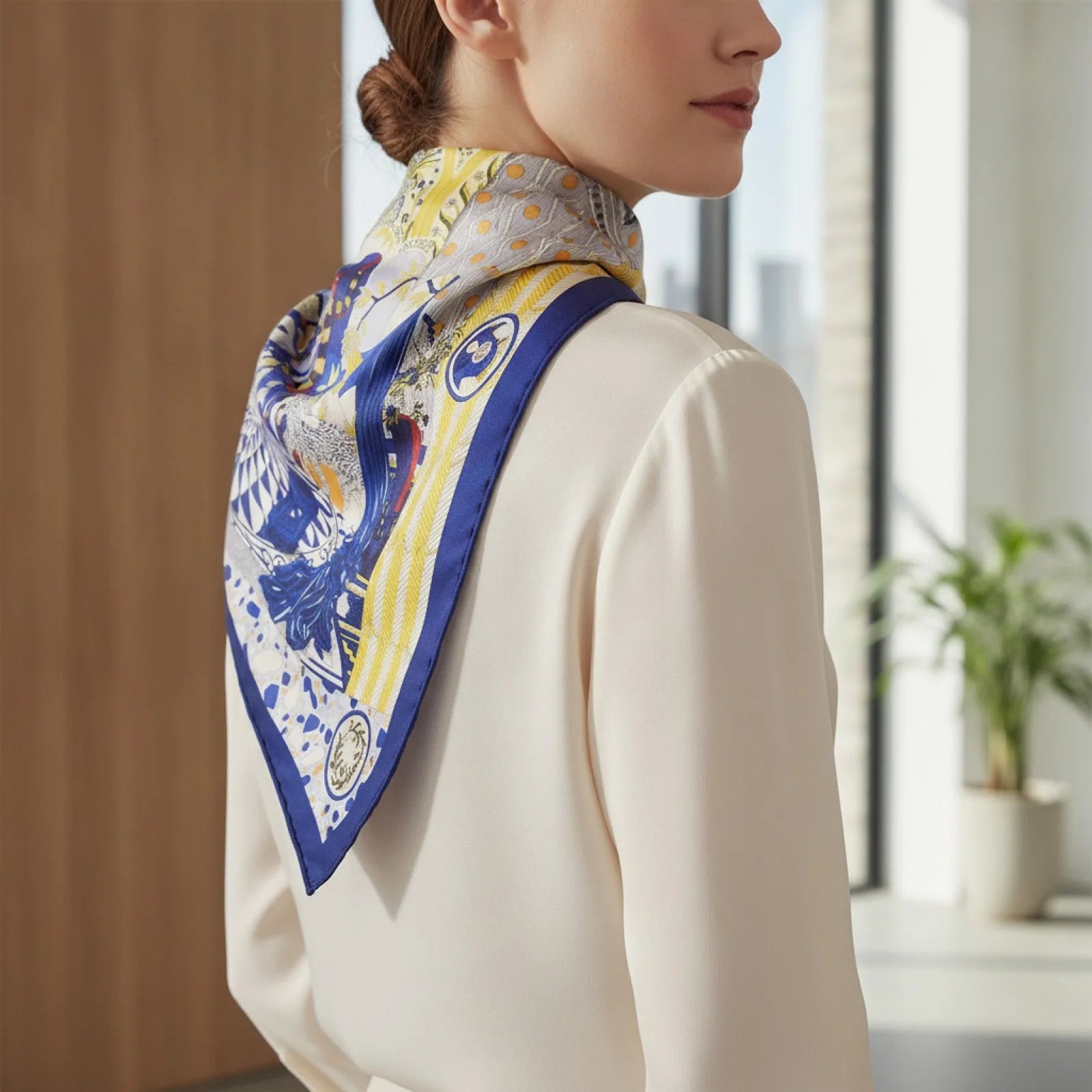 Foulard Carré Soie Femme Luxe