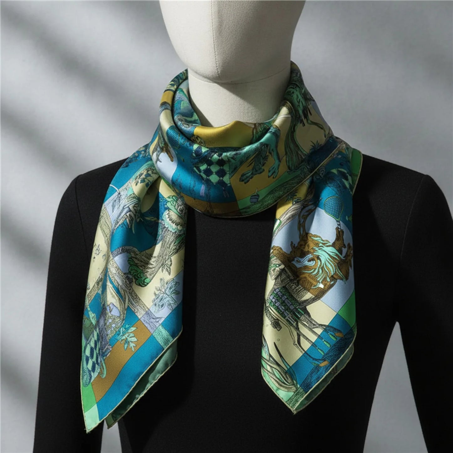 Foulard Carré en Soie Luxe 90x90cm