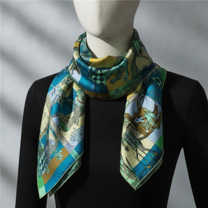 Foulard Carré en Soie Luxe 90x90cm