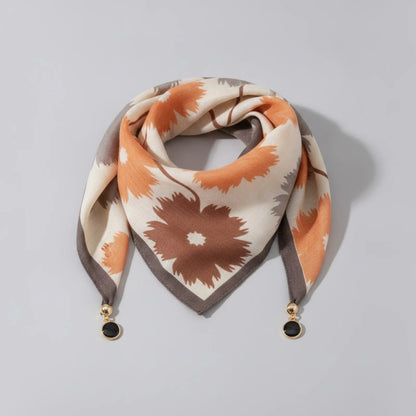 Foulard Triangulaire Magnétique en Soie pour Femme