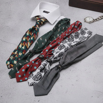 Foulard Carré Soie Homme Imprimé Vintage