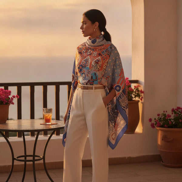 Foulard Carré Soie Femme Luxe 