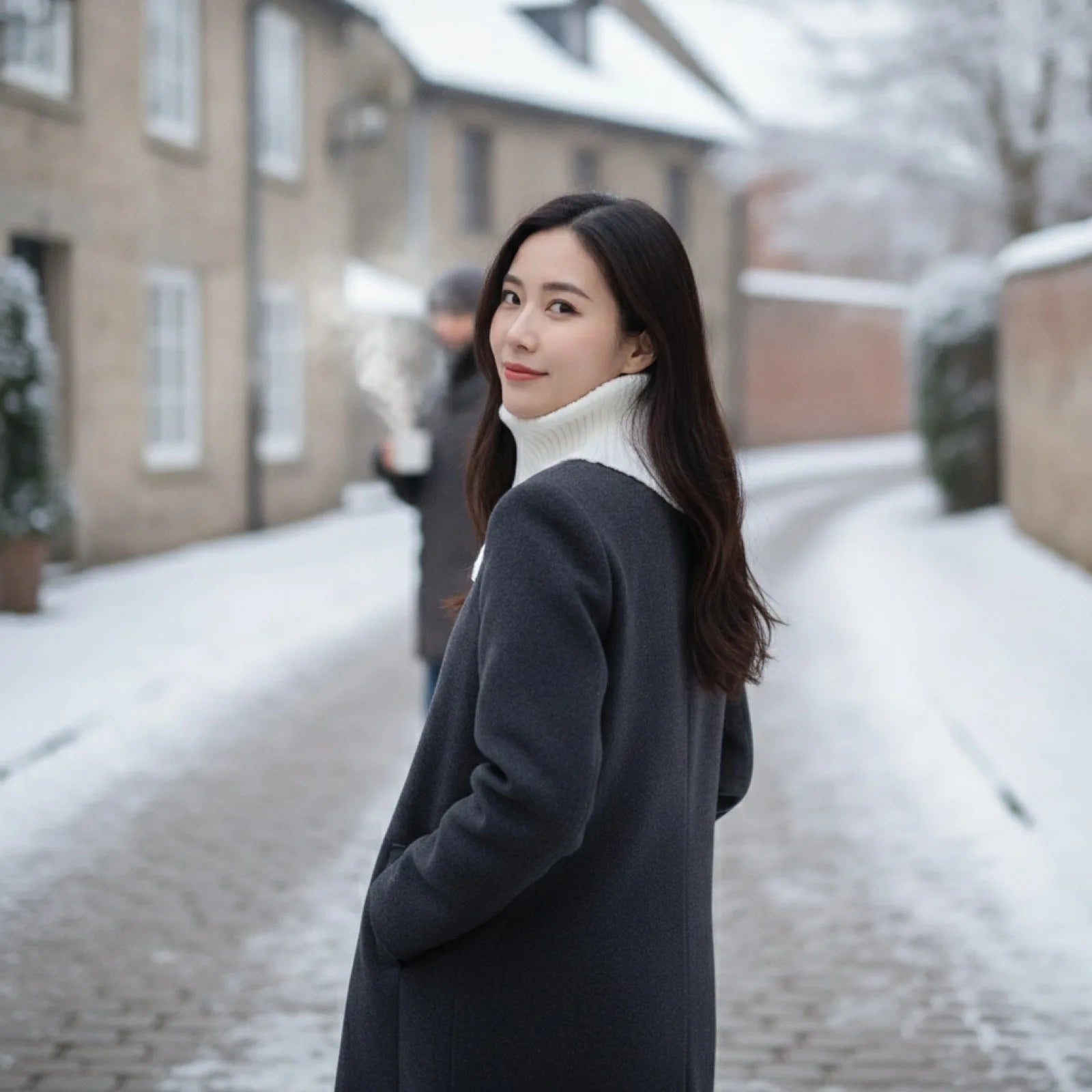 Foulard Anneau Laine Tricotée Douceur Hivernale