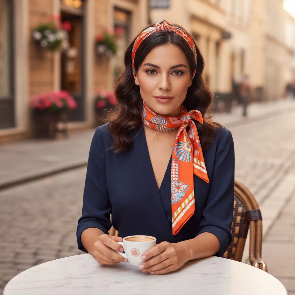 Foulard Soie Luxe Femme