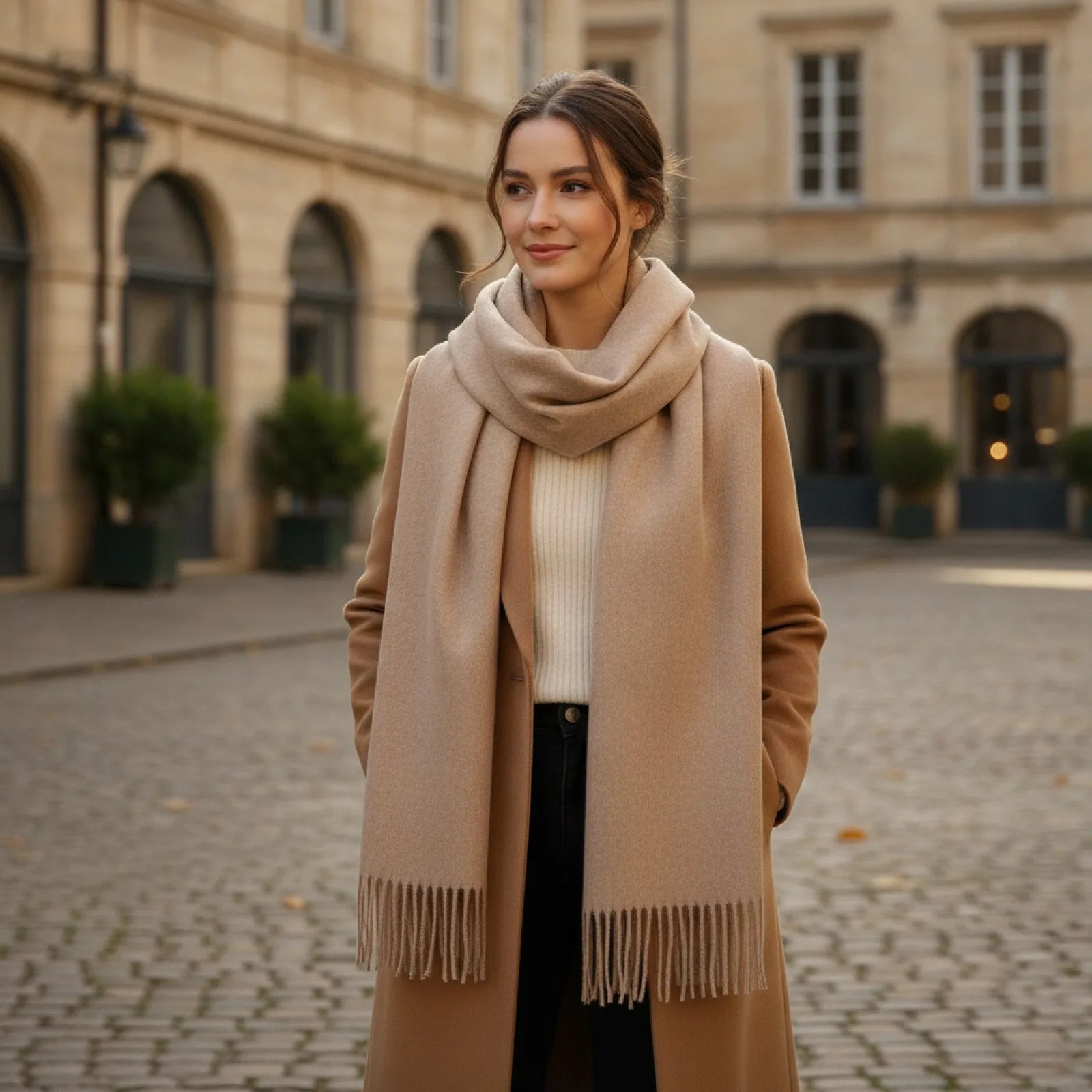 Foulard Long Cachemire Femme - Douceur & Style Hivernal