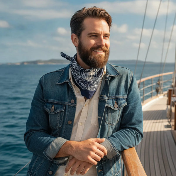 Bandana Coton Imprimé Nautique Hip Hop
