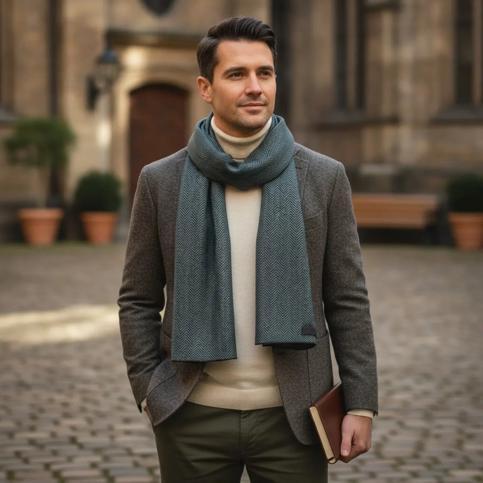 Foulard Homme Soie Vintage
