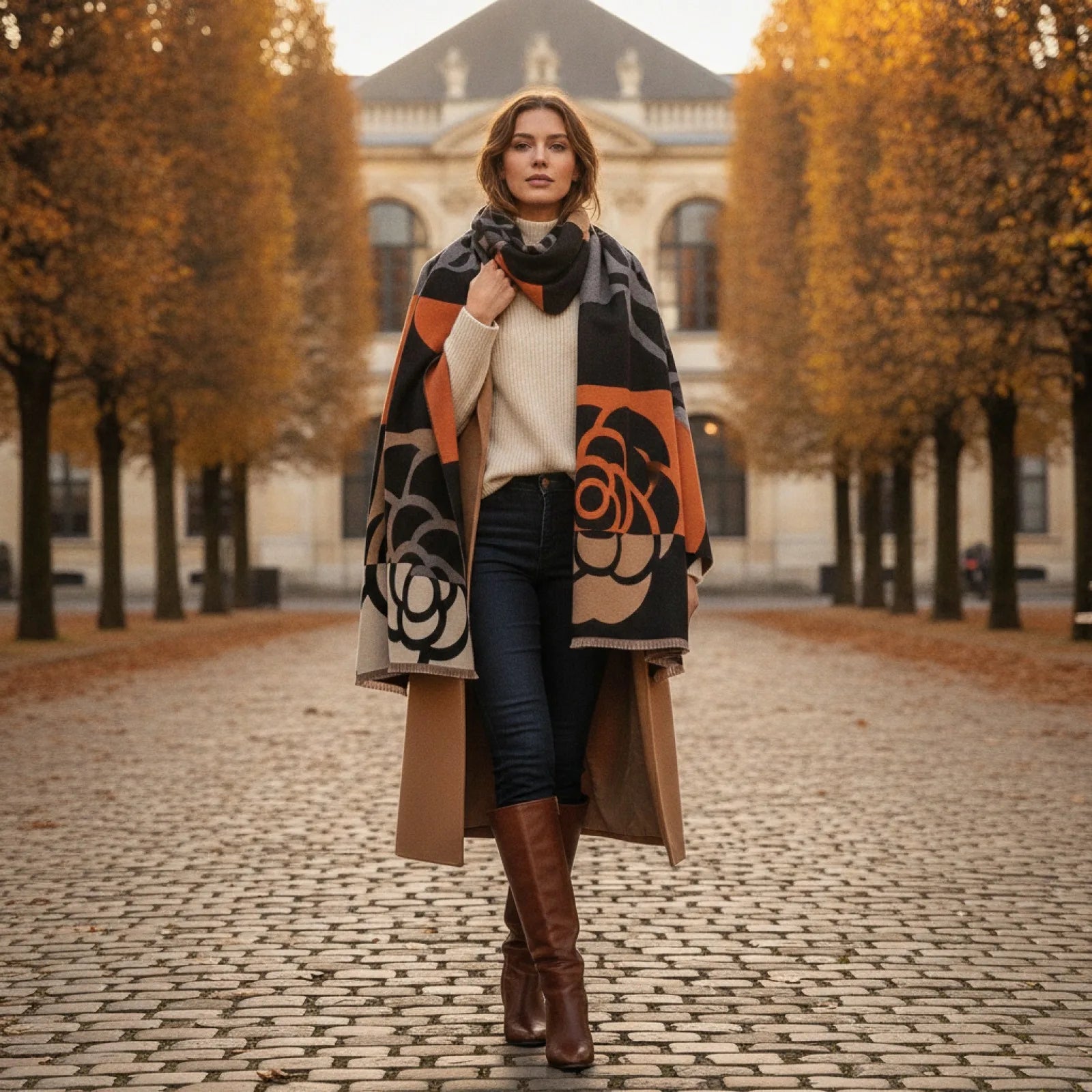 Foulard Luxe Cachemire Femme - Douceur & Chaleur Hivernale