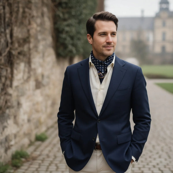 Foulard en Soie Luxe Plaid Homme & Femme