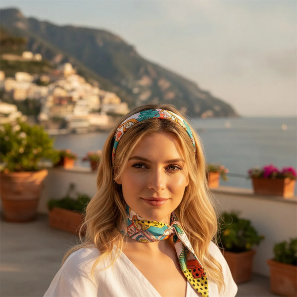 Foulard Slim Léopard en Soie