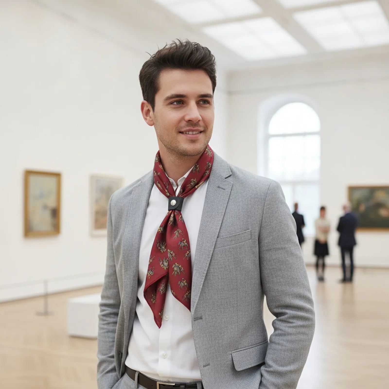Foulard Soie Vintage Homme